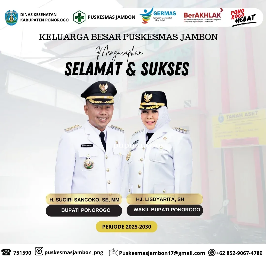 SELAMAT DAN SUKSES H. SUGIRI SANCOKO, SE, MM - HJ. LISDYARITA, SH